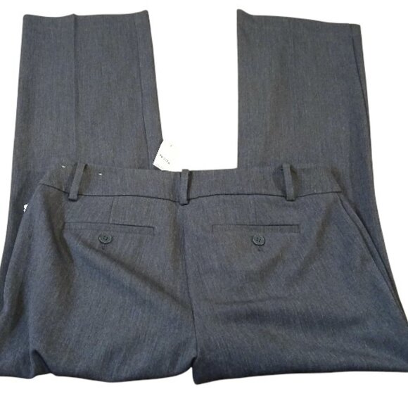 NWT LOFT "Original Dress Trouser" Gray Wide Leg 6P - Picture 7 of 12